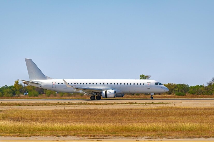 Aircraft over mountains
